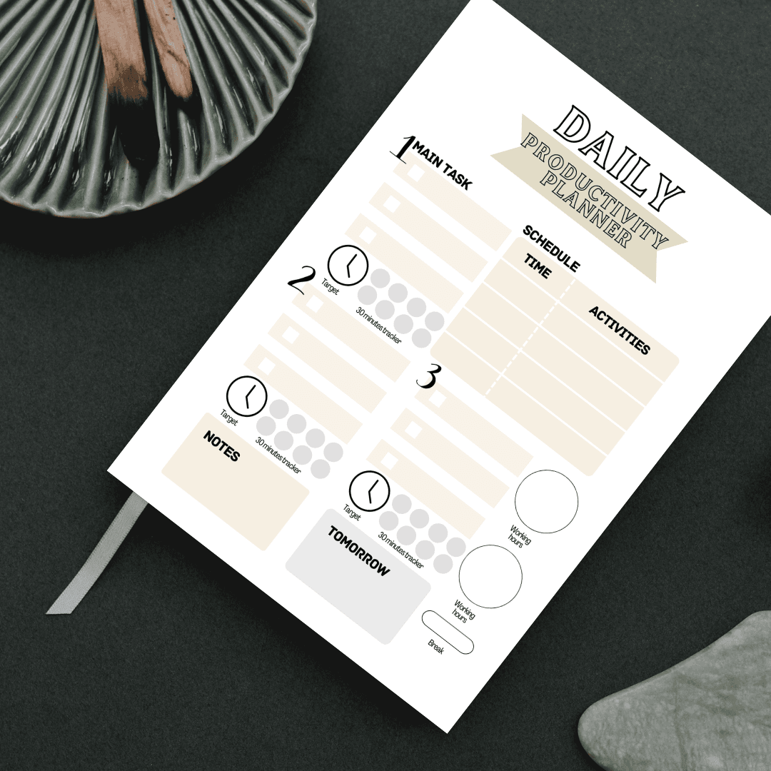 Daily, Weekly, and Monthly Planner